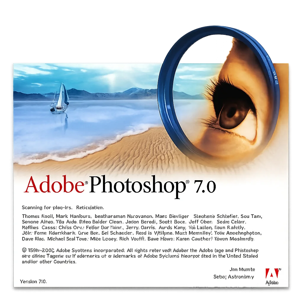 Adobe Photoshop 7 splash screen