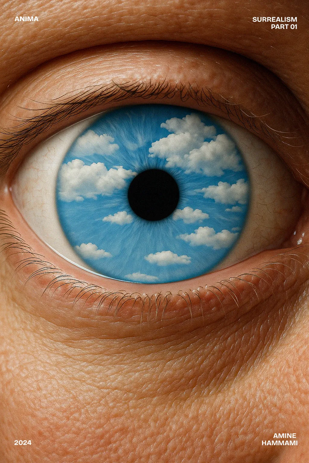 Photographic AI reimagining of The False Mirror