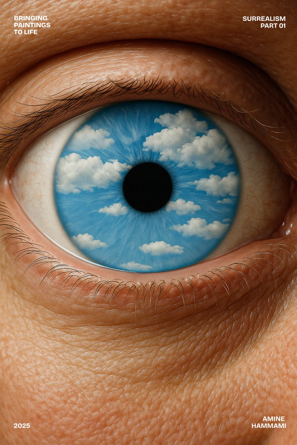 Photographic AI reimagining of The False Mirror