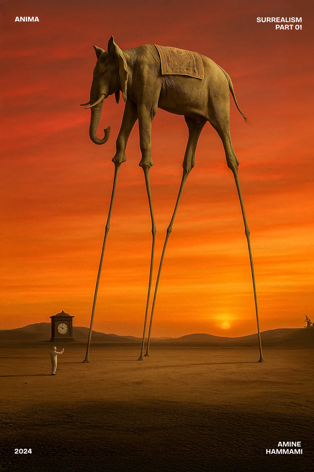 Photographic AI reimagining of The Elephant