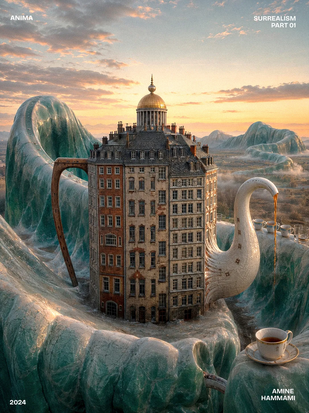 Photographic AI reimagining of Cowan City
