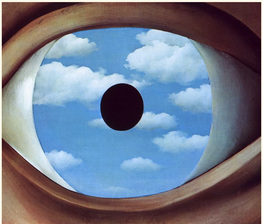 The False Mirror by René Magritte, 1928
