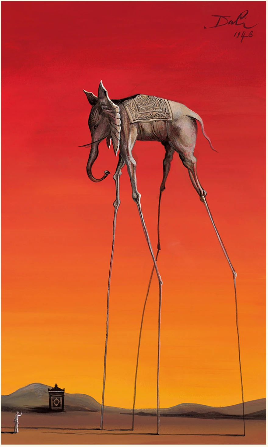 The Elephant by Salvador Dalí, 1948