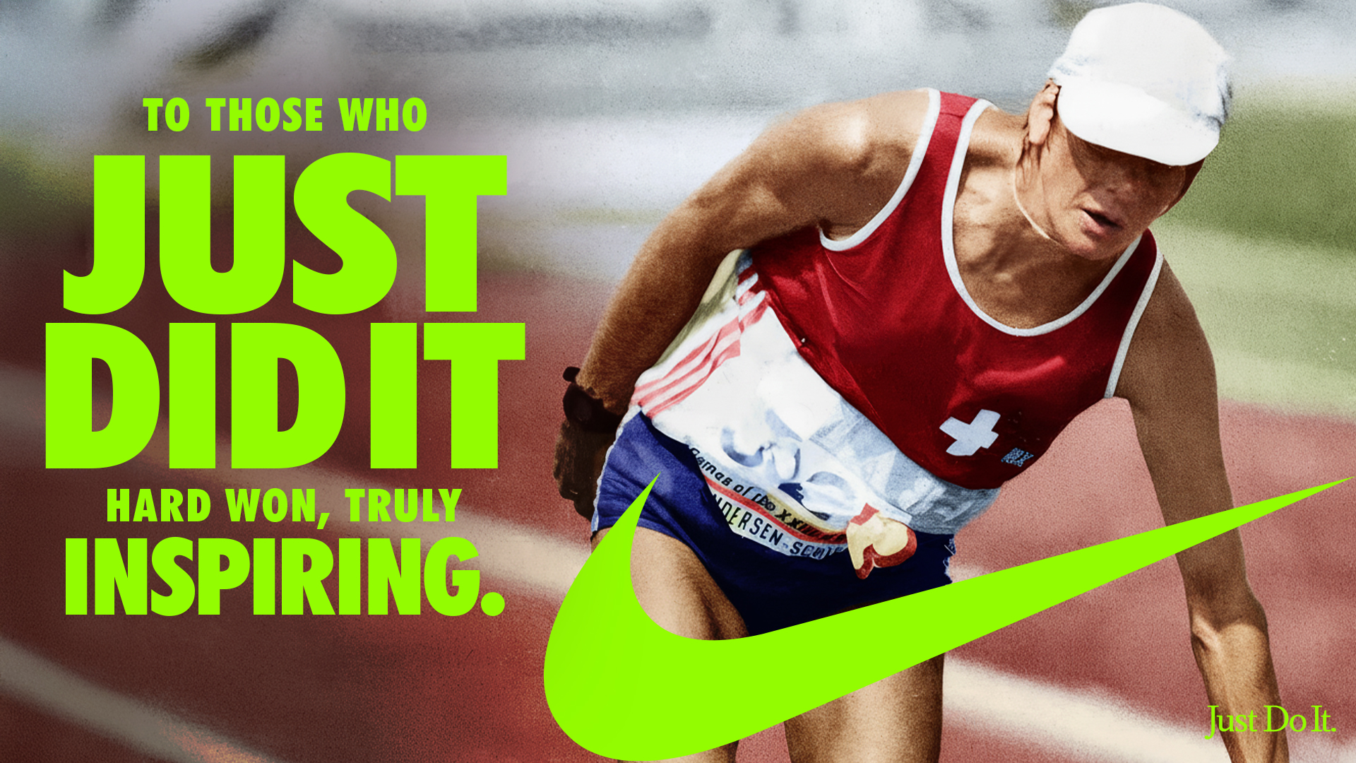 Nike To Those Who Just Did It campaign key visual