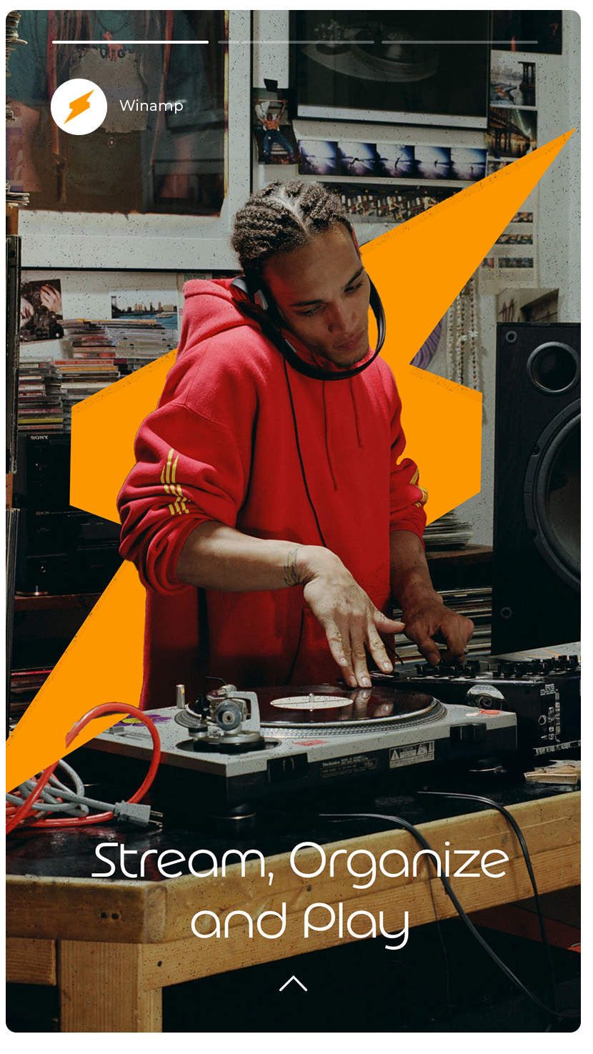 Winamp social story for DJs